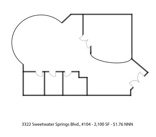 3322 Sweetwater Springs Blvd, Spring Valley, CA for lease Floor Plan- Image 1 of 1