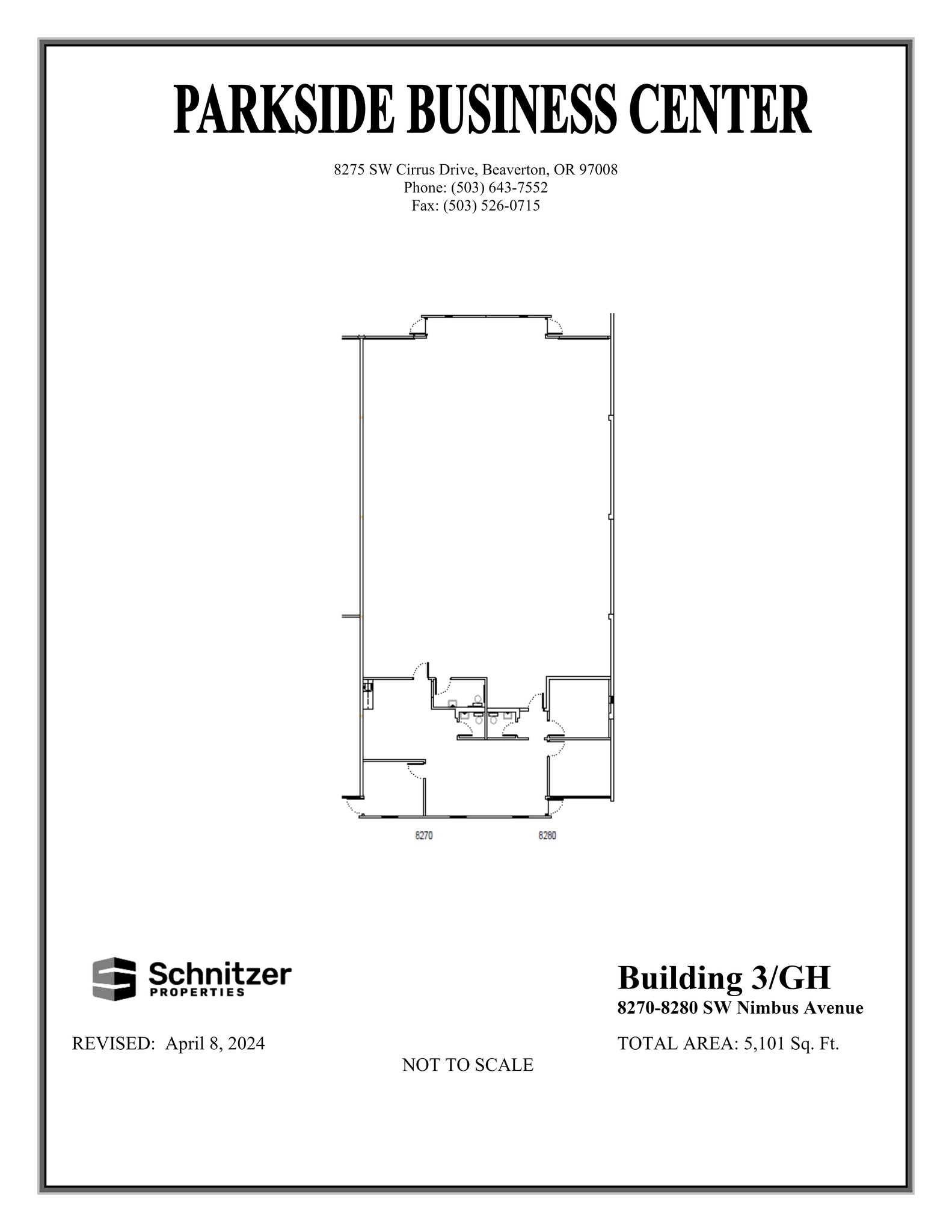 8362-8380 SW Nimbus Ave, Beaverton, OR for lease Site Plan- Image 1 of 1