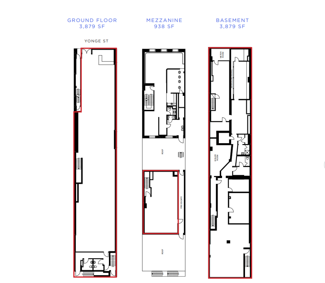 750 Yonge St, Toronto, ON for lease Floor Plan- Image 1 of 1