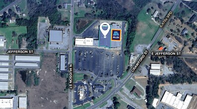 1206 Crawford St, Americus, GA - AERIAL  map view