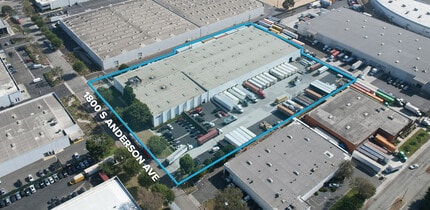 1800 S Anderson Ave, Compton, CA - AERIAL  map view