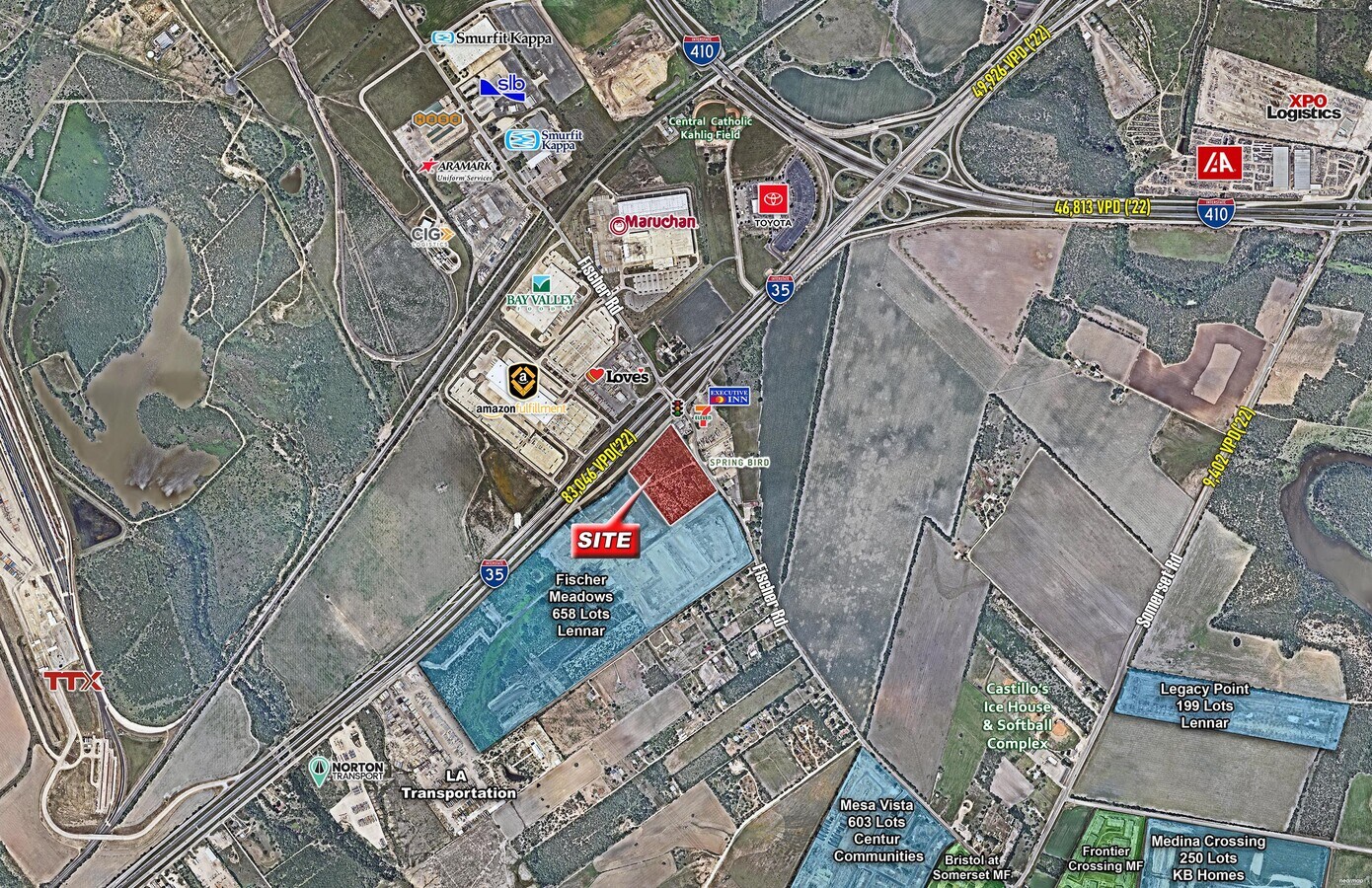 11893 Fischer Rd, Von Ormy, TX 78073 Land for Sale