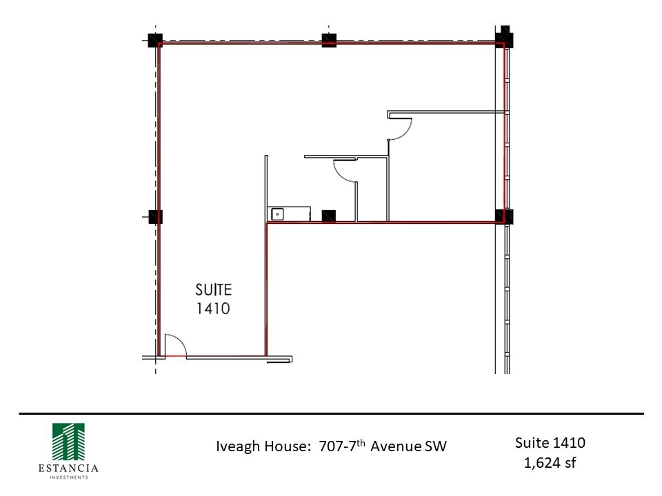 707 7th Ave SW, Calgary, AB for lease Floor Plan- Image 1 of 5