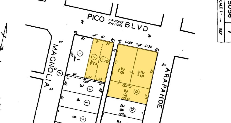 2250 W Pico Blvd, Los Angeles, CA for lease - Plat Map - Image 3 of 5