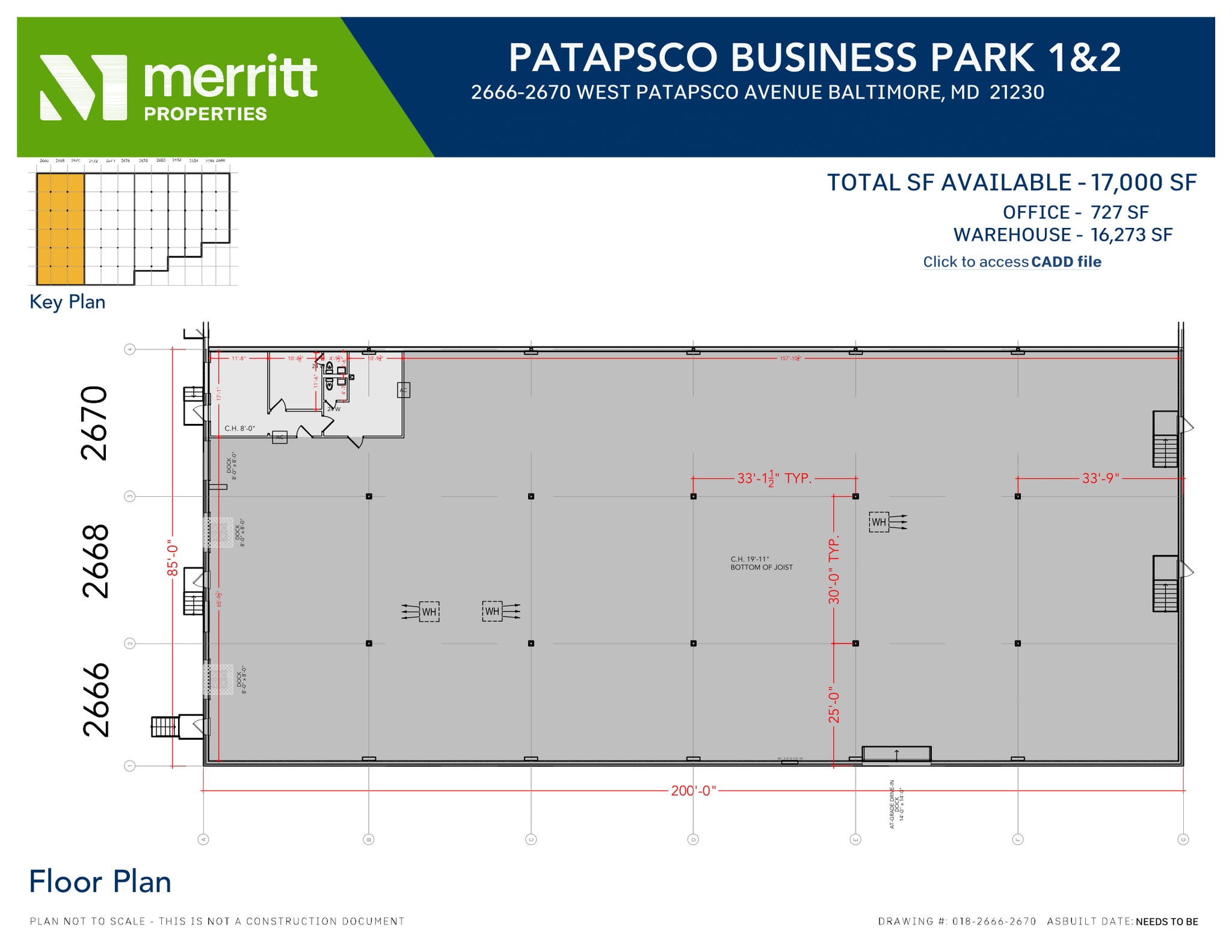 2652-2664 W Patapsco Ave, Baltimore, MD for lease Floor Plan- Image 1 of 1