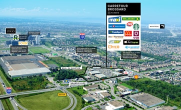 7505 Grande Allée, Brossard, QC - AERIAL  map view