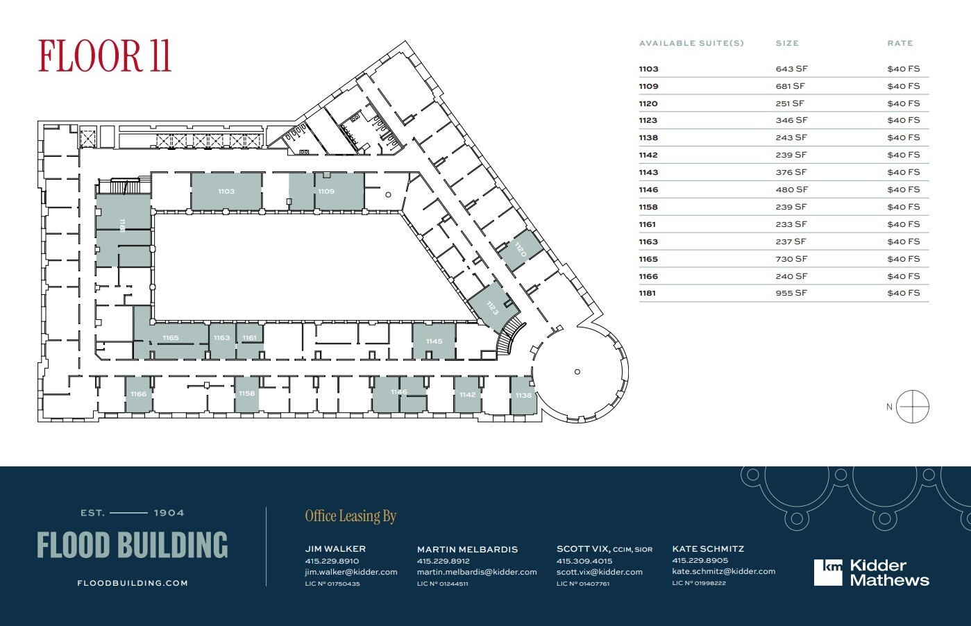 870 Market St, San Francisco, CA for lease Floor Plan- Image 1 of 1