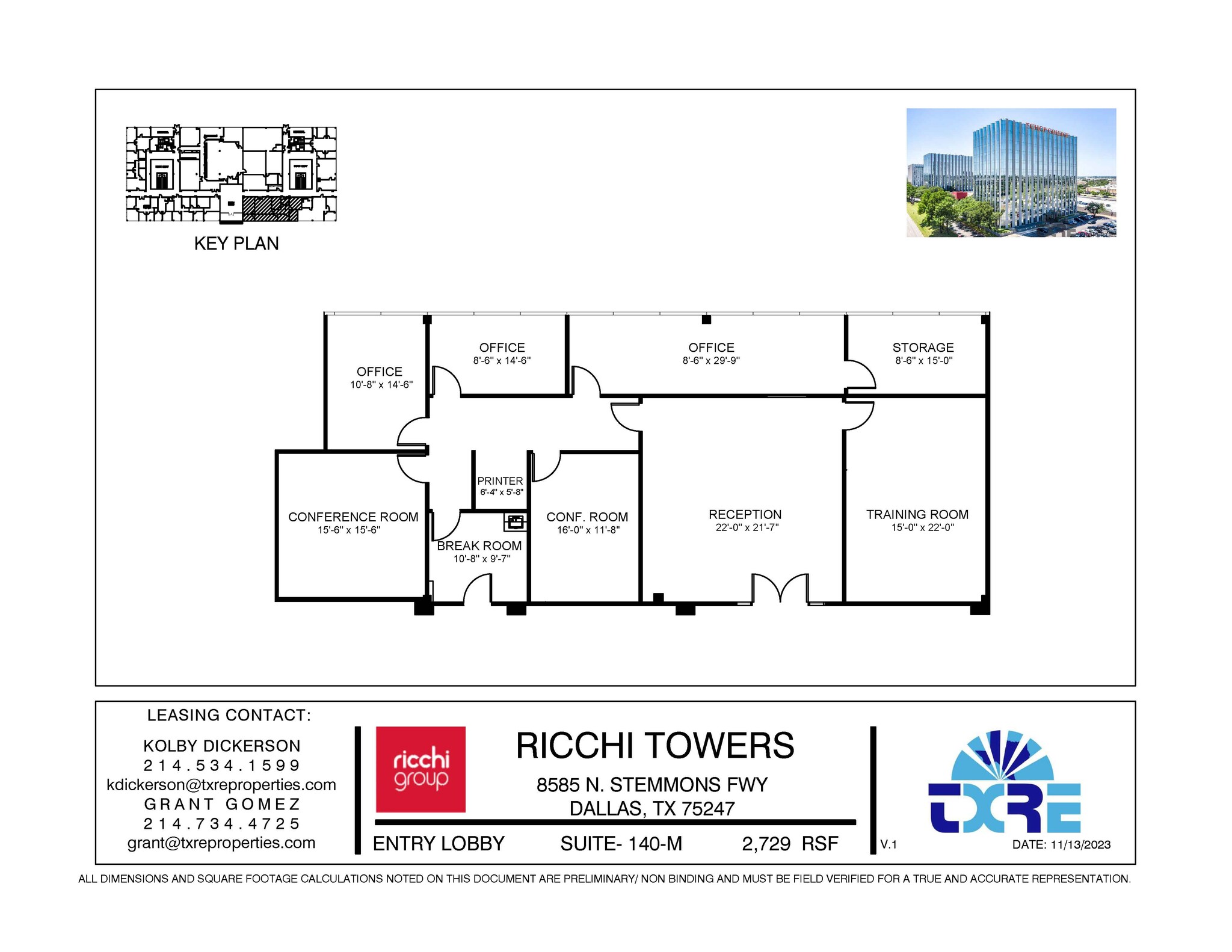 8585 N Stemmons Fwy, Dallas, TX for lease Floor Plan- Image 1 of 1