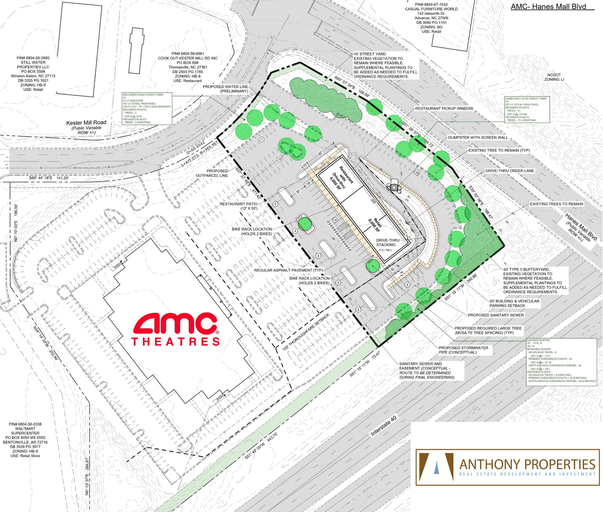 1499 Hanes Mall Blvd, Winston-Salem, NC for lease Site Plan- Image 1 of 3