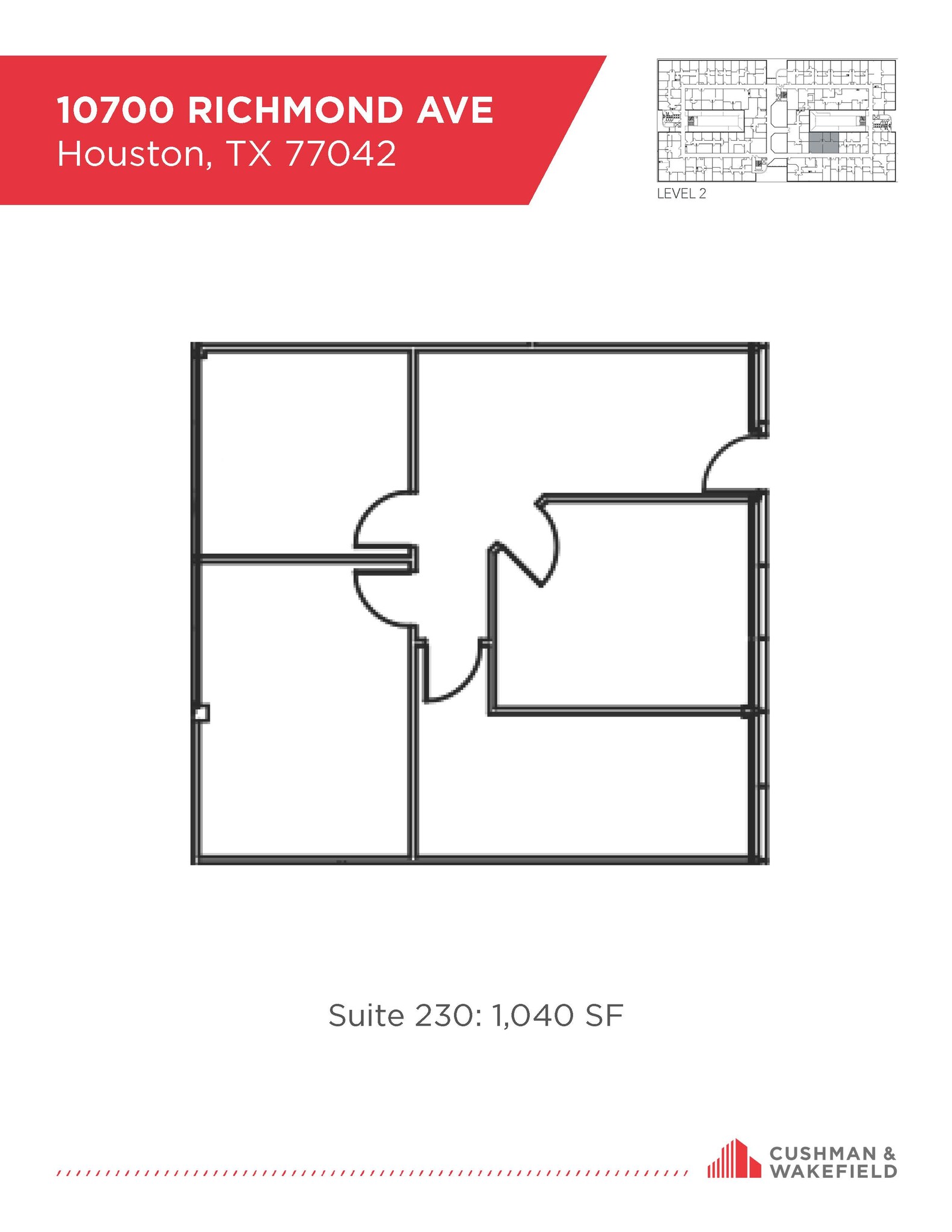 10700 Richmond Ave, Houston, TX for lease Floor Plan- Image 1 of 1