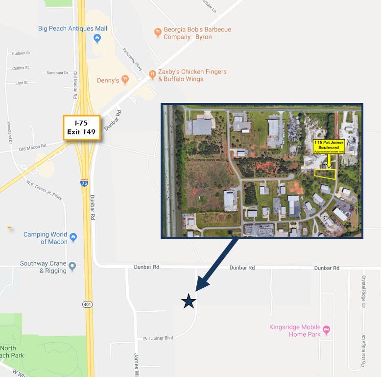 115 Pat Joiner Blvd, Byron, GA for sale Aerial- Image 1 of 1