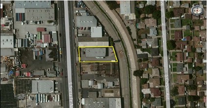 1136 S Santa Fe Ave, Compton, CA - aerial  map view