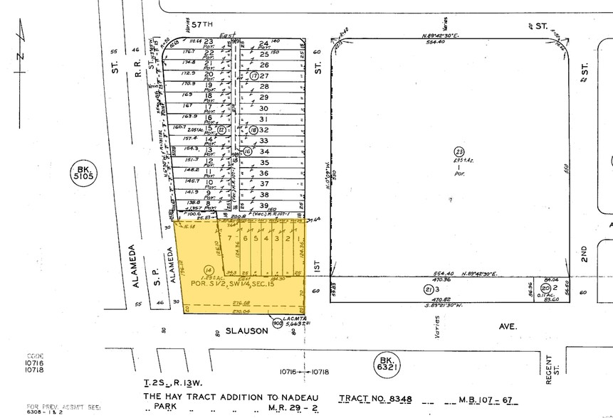 5820 S Alameda St, Vernon, CA for lease - Plat Map - Image 2 of 7