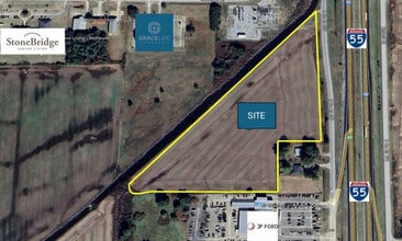 830 N Service Rd Rd, Blytheville, AR - AERIAL map view