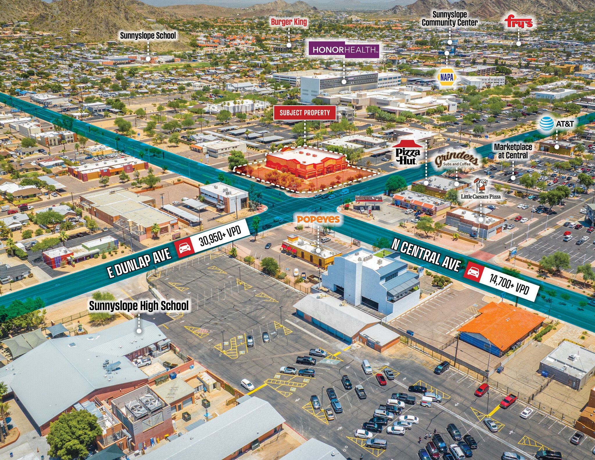 10 E Dunlap Ave, Phoenix, AZ for sale Aerial- Image 1 of 7