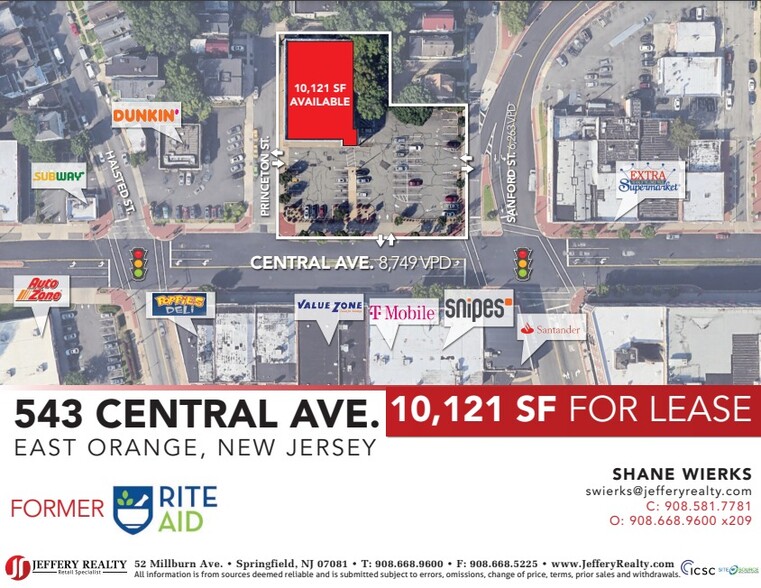 543 Central Ave, East Orange, NJ for lease - Building Photo - Image 1 of 2