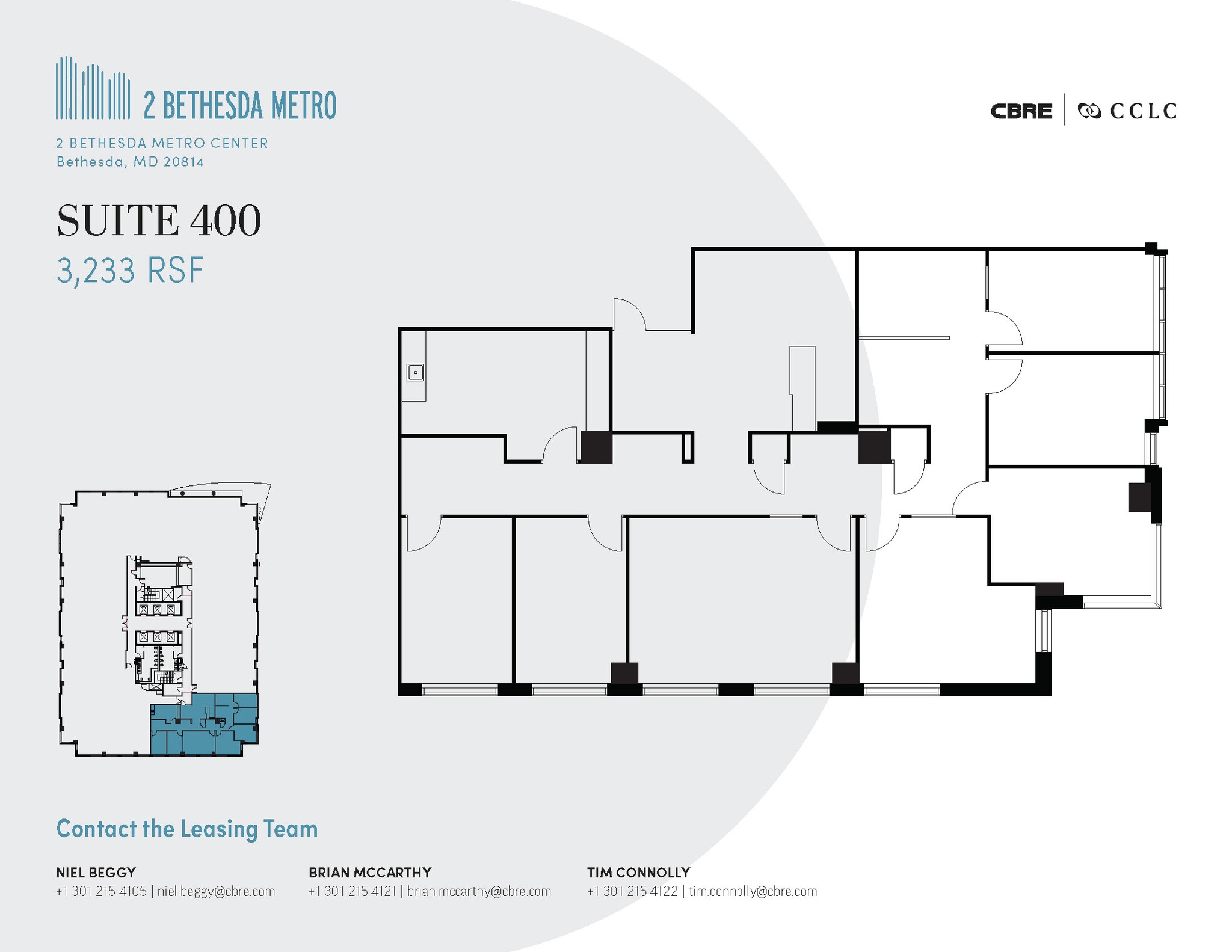 2 Bethesda Metro Ctr, Bethesda, MD for lease Floor Plan- Image 1 of 3