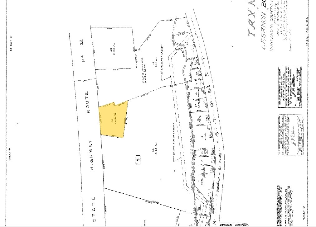 1239 US Highway 22, Lebanon, NJ for sale Plat Map- Image 1 of 1