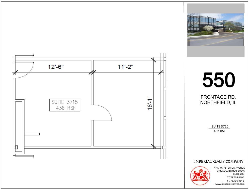 540-550 W Frontage Rd, Northfield, IL for lease Floor Plan- Image 1 of 3