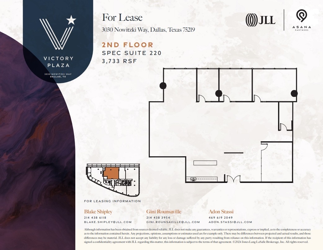 3030 Nowitzki Way, Dallas, TX for lease Floor Plan- Image 1 of 16