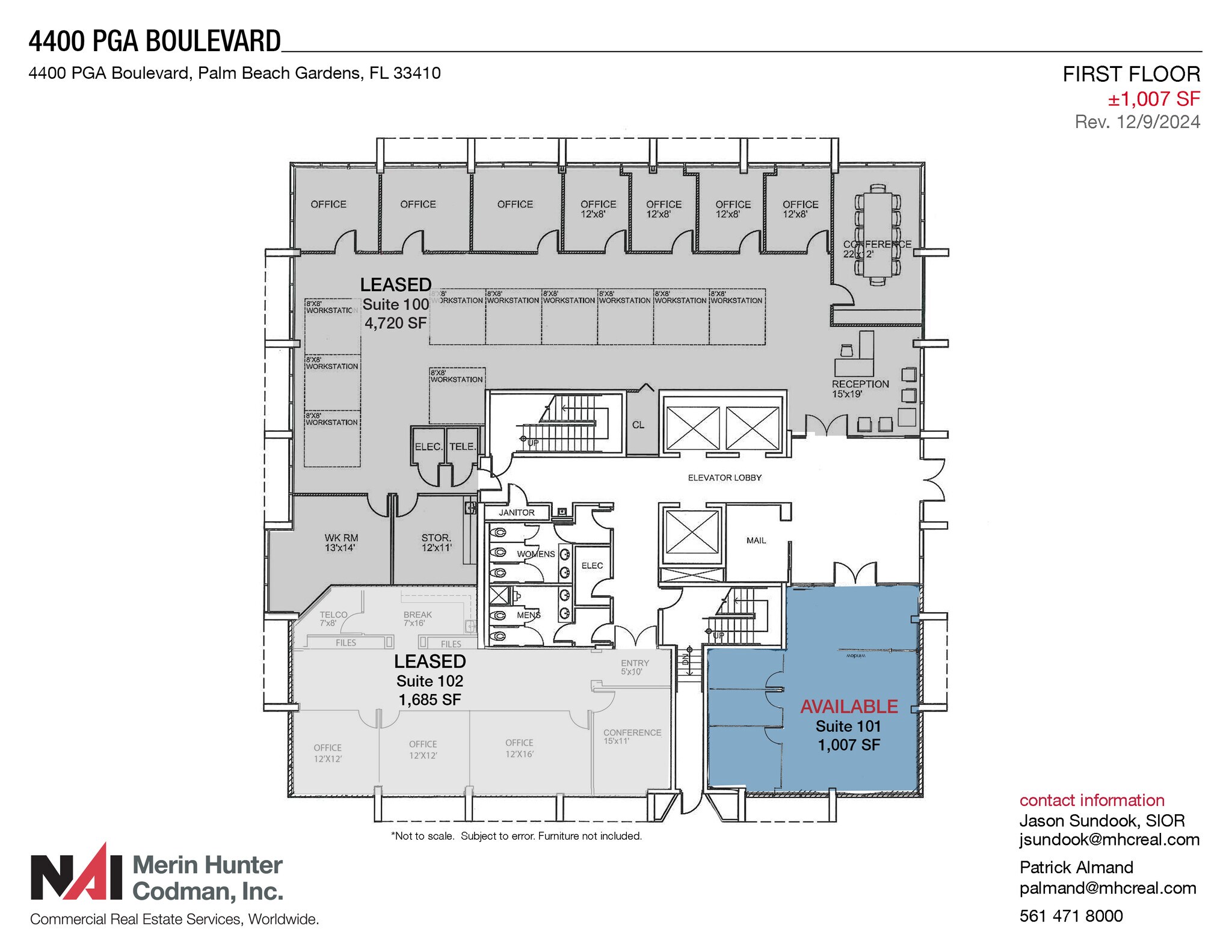 4400 Pga Blvd, Palm Beach Gardens, FL for lease Floor Plan- Image 1 of 2