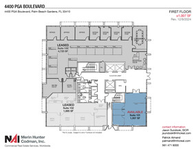 4400 Pga Blvd, Palm Beach Gardens, FL for lease Floor Plan- Image 1 of 2