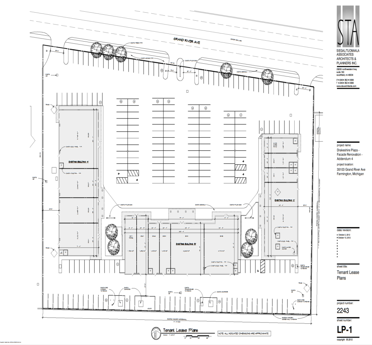 35103-35243 Grand River Ave, Farmington Hills, MI for lease Site Plan- Image 1 of 1