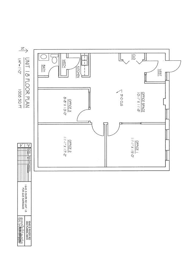 1645 S River Rd, Des Plaines, IL for lease Floor Plan- Image 1 of 1