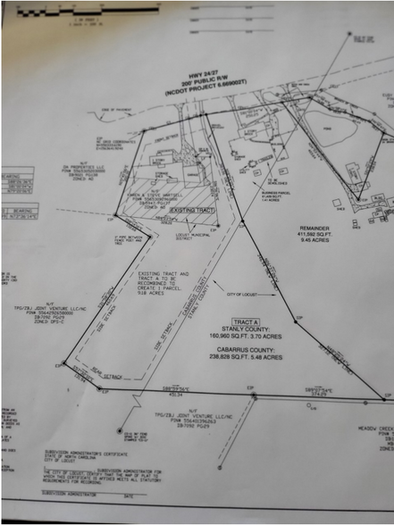 6760 HWY 24/27 Hwy, Midland, NC for sale - Plat Map - Image 1 of 1