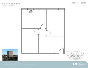 1415 North Loop W, Houston, TX for lease Floor Plan- Image 1 of 1