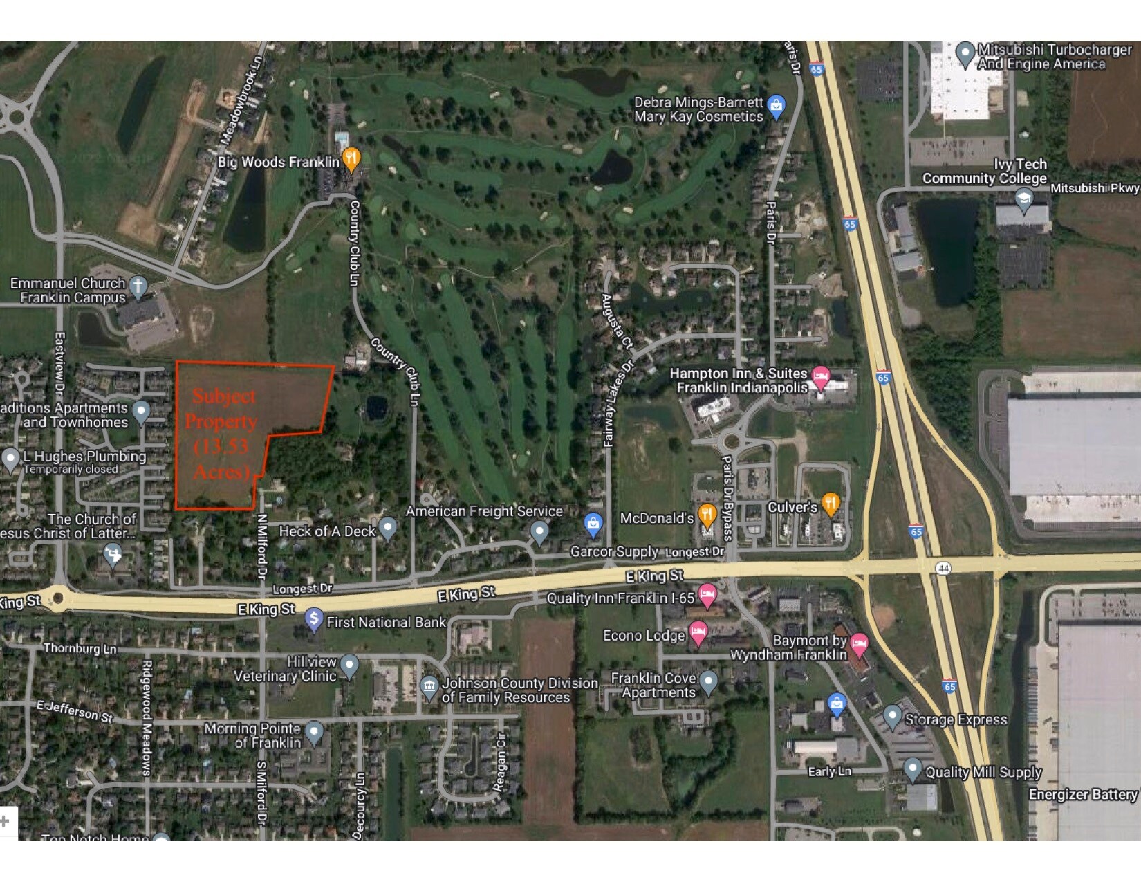 FAIRWAY Ct, Franklin, IN for sale Aerial- Image 1 of 1