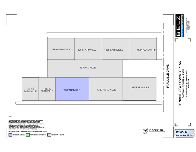 1333 Farmville Ave, Memphis, TN for lease - Site Plan - Image 2 of 3