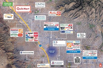 3250 W Cortaro Farms Rd, Tucson, AZ - aerial  map view - Image1