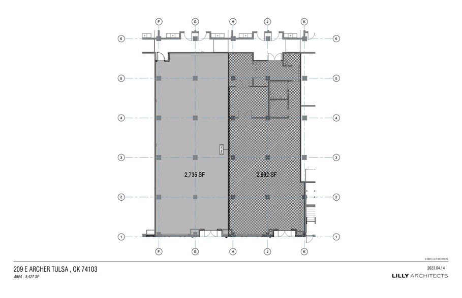 205-221 E Archer St, Tulsa, OK for lease - Building Photo - Image 3 of 6