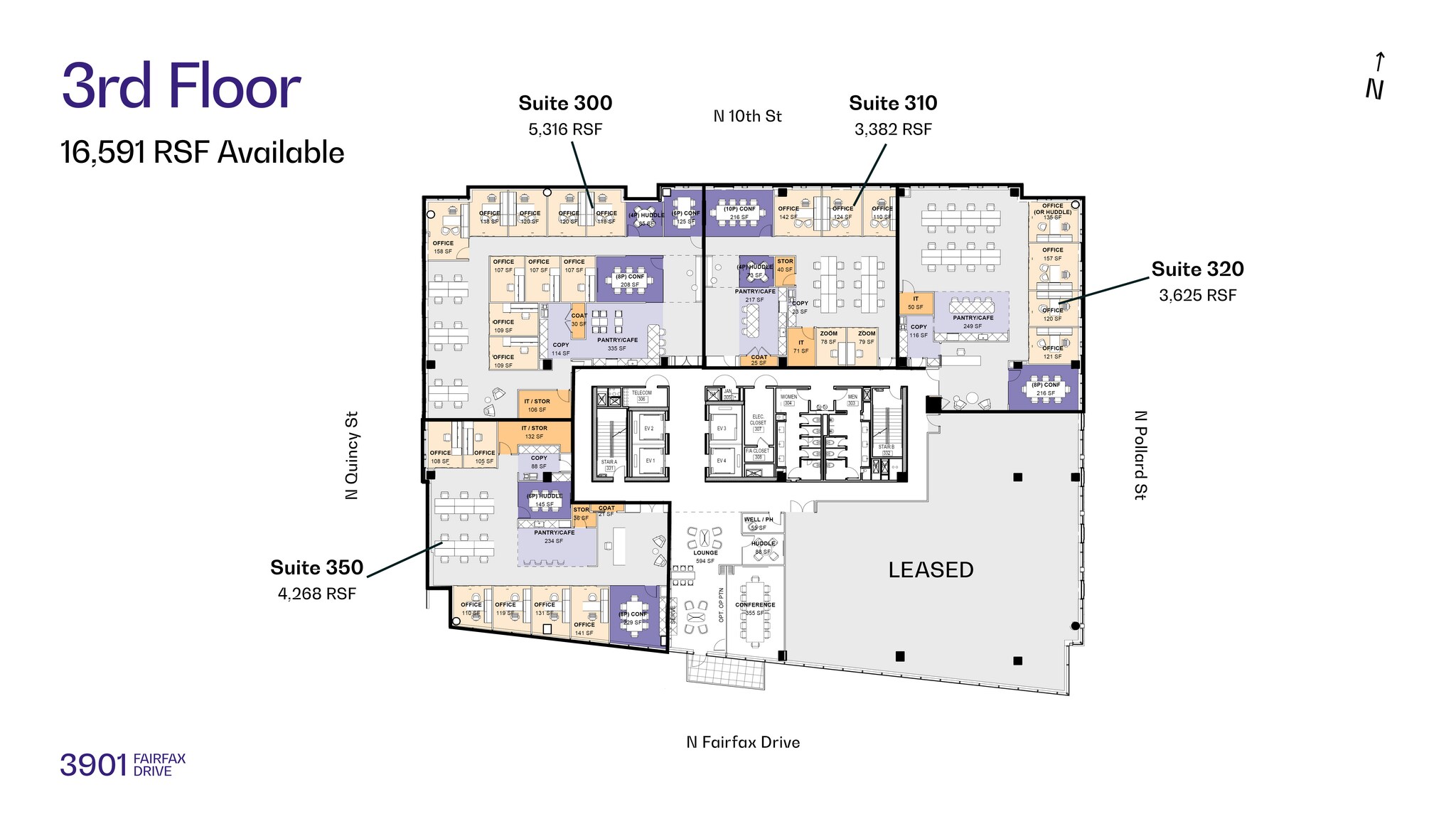 3901 N Fairfax Dr, Arlington, VA for lease Floor Plan- Image 1 of 1