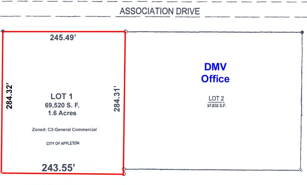 Association Dr, Appleton, WI for sale - Building Photo - Image 2 of 3