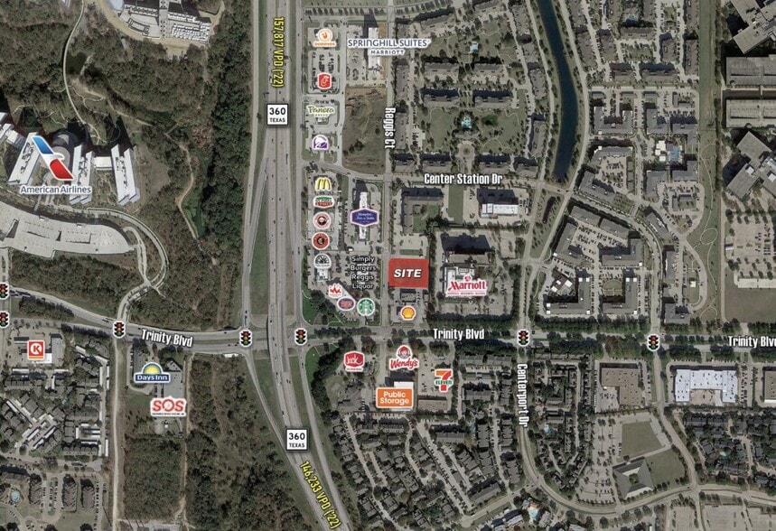 Hwy 360 & Trinity Blvd, Fort Worth, TX for lease - Aerial - Image 2 of 3