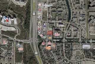 Hwy 360 & Trinity Blvd, Fort Worth, TX - AERIAL  map view