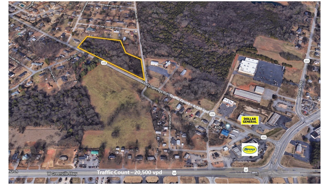 Holly Springs Rd, Lyman, SC for sale Aerial- Image 1 of 1