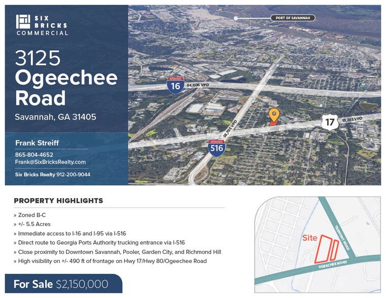 3125 Ogeechee Rd, Savannah, GA for sale - Building Photo - Image 1 of 19