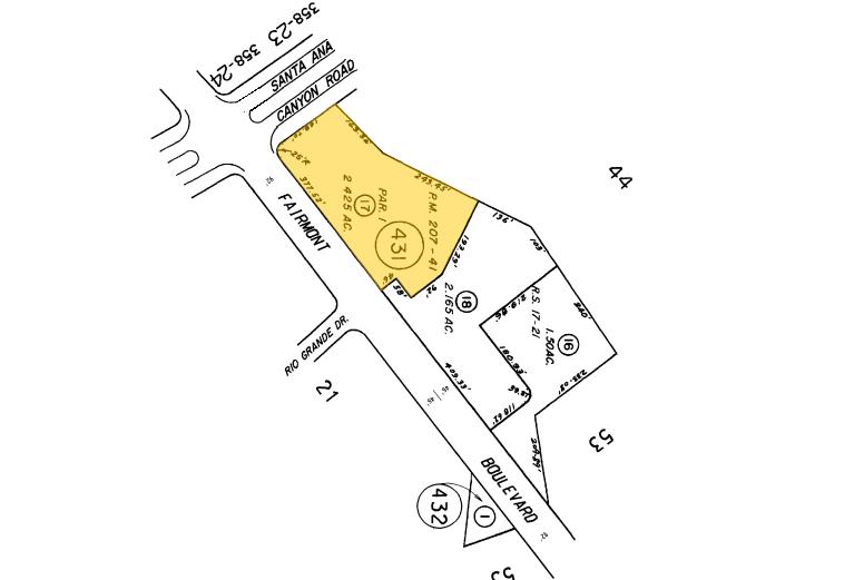 100-168 S Fairmont Blvd, Anaheim, CA for lease - Plat Map - Image 3 of 10