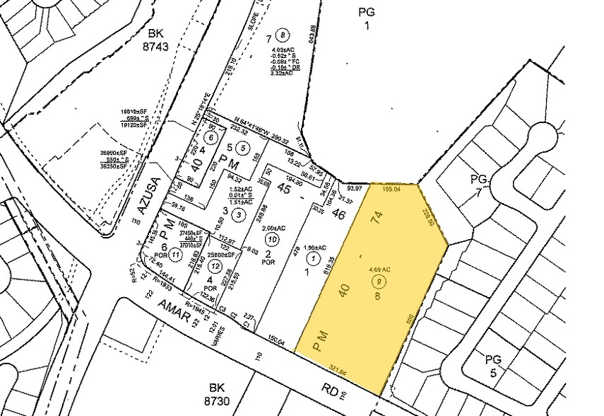 1555-1561 E Amar Rd, West Covina, CA for lease - Plat Map - Image 2 of 6