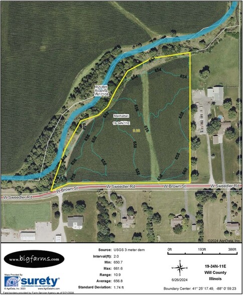 16561 W Sweedler Rd, Manhattan, IL for sale - Aerial - Image 1 of 7