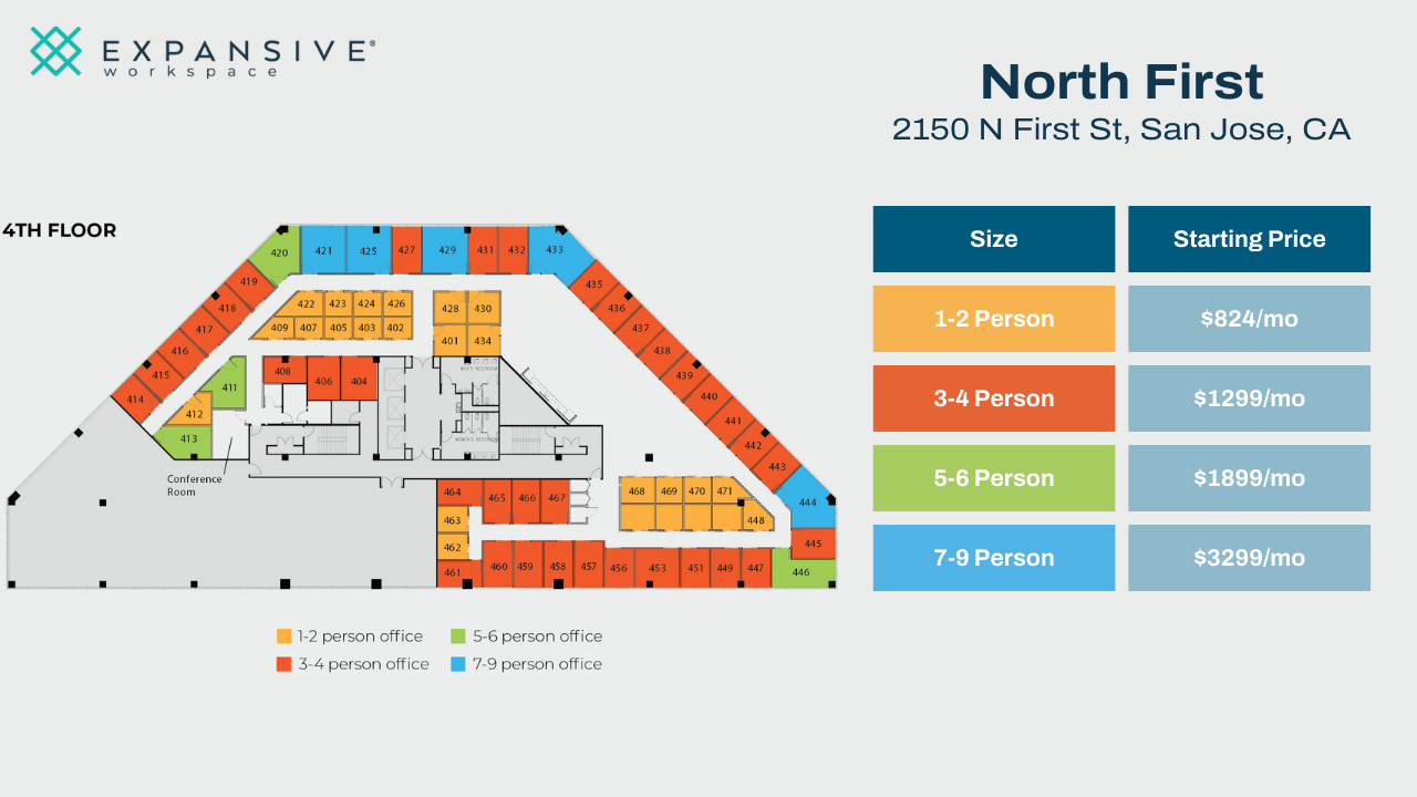 2150 N 1st St, San Jose, CA for lease Floor Plan- Image 1 of 5