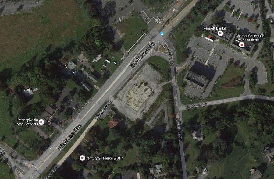 718 E Baltimore Pike, Kennett Square, PA for lease - Aerial - Image 2 of 4