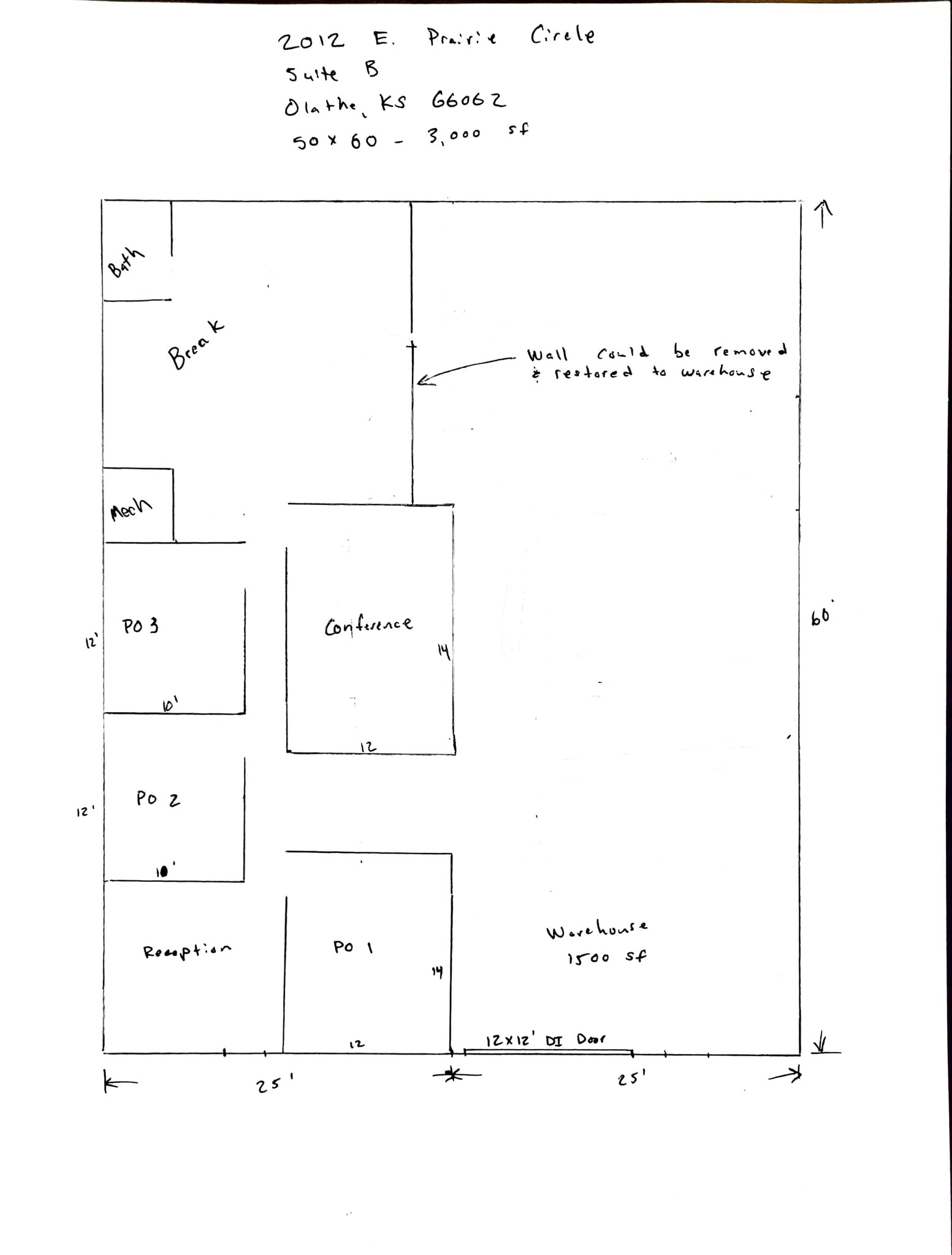 2012 E Prairie Cir, Olathe, KS for lease Site Plan- Image 1 of 6