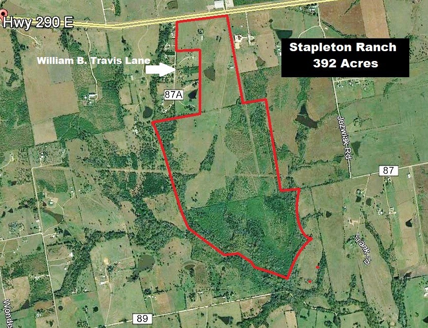 Stapleton Ranch, Brenham, TX for sale Aerial- Image 1 of 1