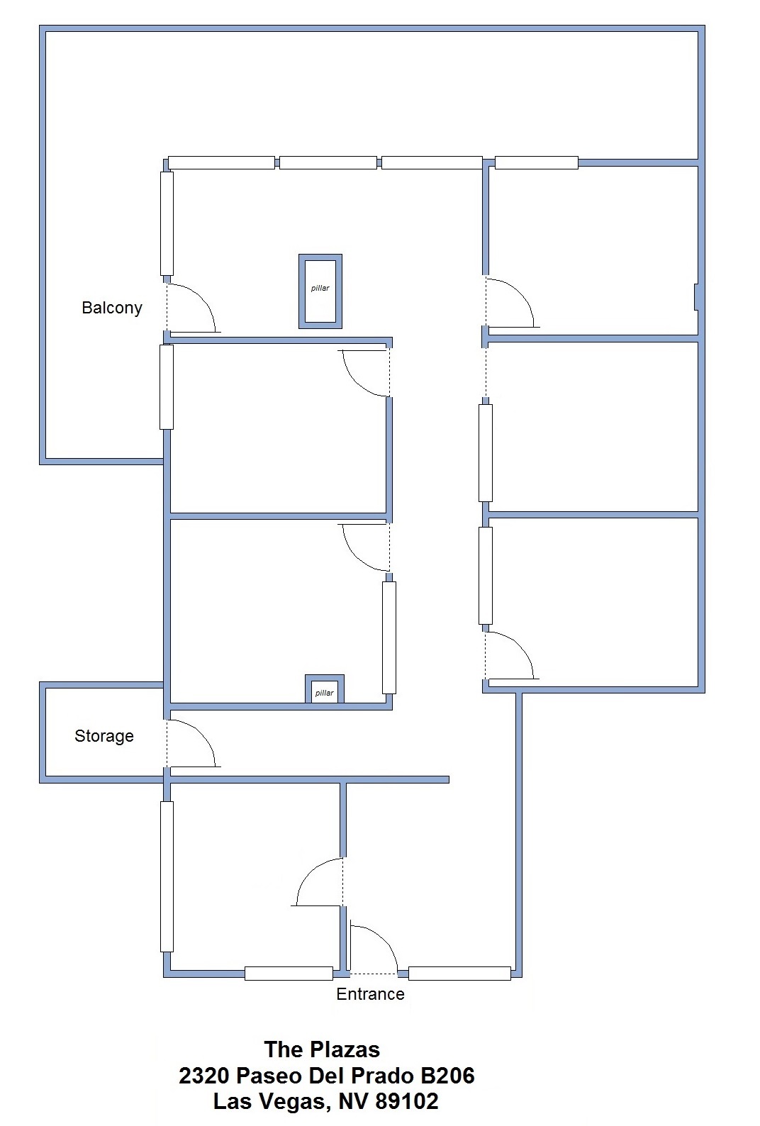 2310 Paseo Del Prado, Las Vegas, NV for lease Floor Plan- Image 1 of 1