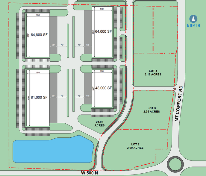 Gateway at McCordsville, Mccordsville, IN for lease - Site Plan - Image 2 of 3