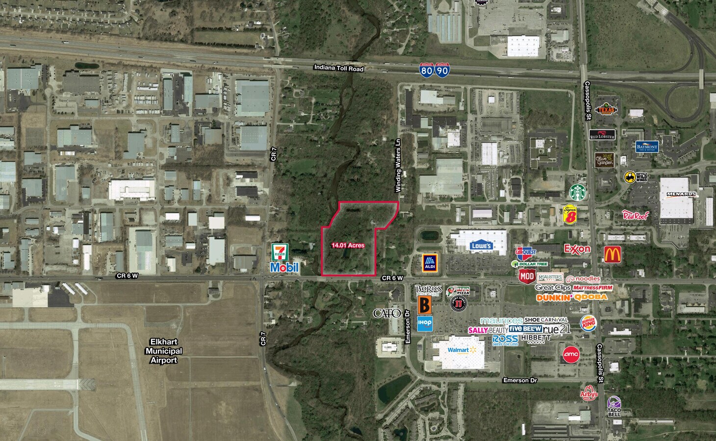 CR 6 and Winding Waters Lane, Elkhart, IN 46514